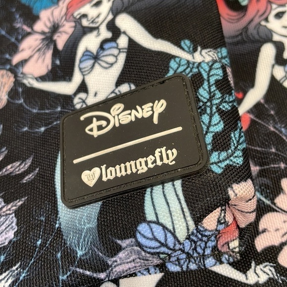 Loungefly Little Mermaid Full Size Backpack Disney Black Retired Collectible - Picture 2 of 8